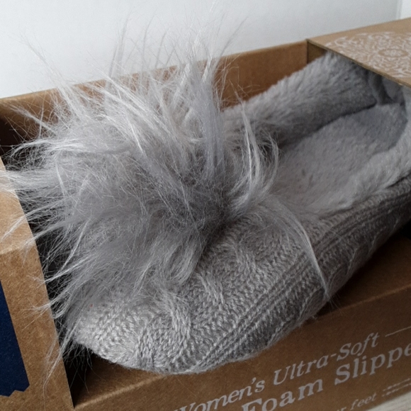 Loft living womens ultra soft memory foam slippers - Picture 7 of 8